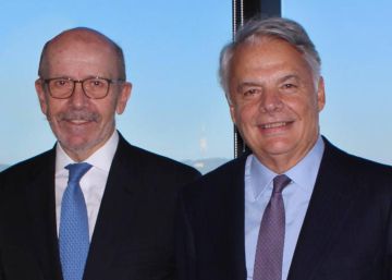 Eusebio Díaz-Morera, presidente de EDM, junto con Ignacio Garralda, presidente de Mutua Madrileña.