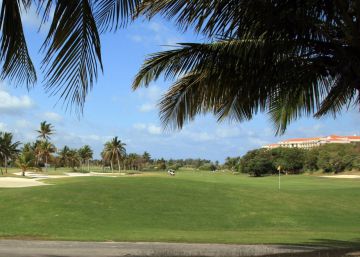 Campo de golf en Varadero, Cuba.