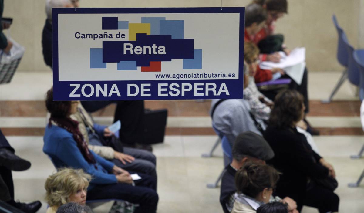Oficina de la Agencia Tributaria, en Madrid.
