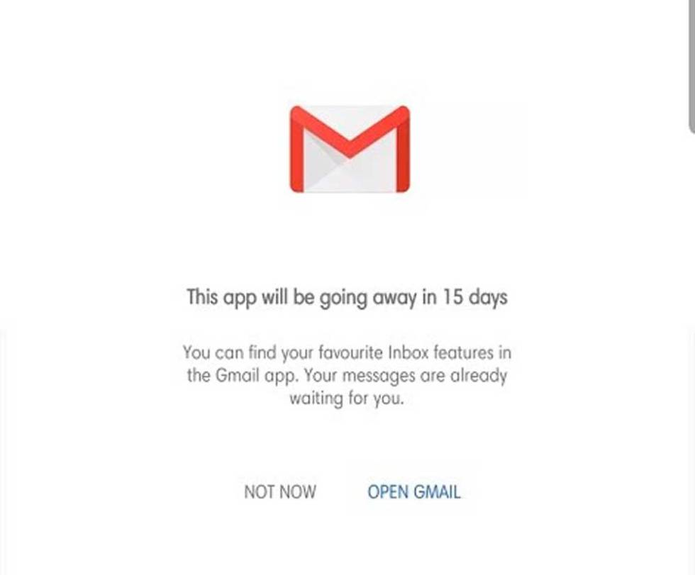 Google Inbox tiene los días contados, literalmente