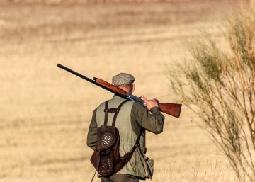 Un cazador en un coto de Castilla-La Mancha.