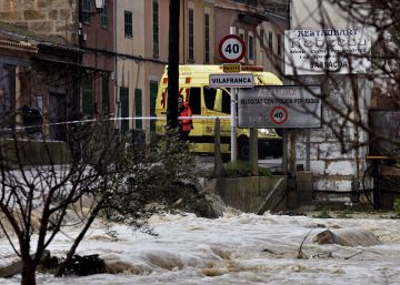 Inundaciones en Vilafranca, Mallorca.