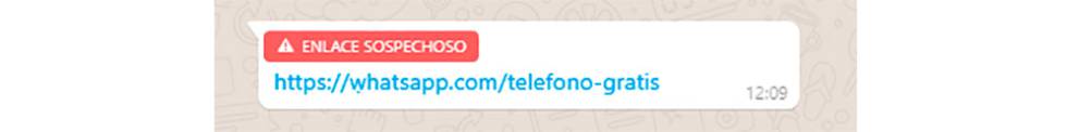 Así se advierte de un mensaje malicioso en WhatsApp