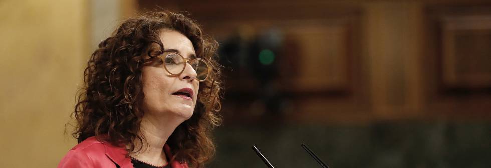 Maria Jesús Montero durante el debate presupuestario para las cuentas de 2019 que el Gobierno no logró sacar adelante.