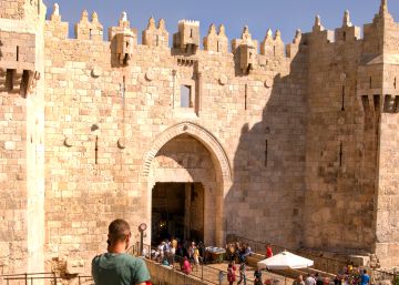 Puerta de Damasco en Jerusalén.