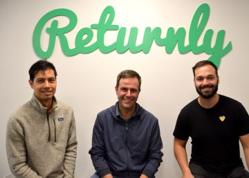 Marcos Sáinz, Eduardo Vilar y Greg Lazarus forman el equipo directivo de Returnly.