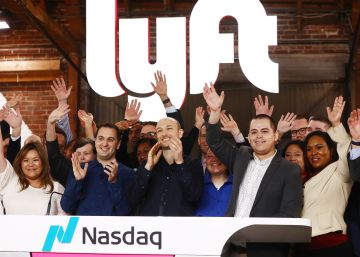 Debut en Wall Street de Lyft el pasado 29 de marzo.