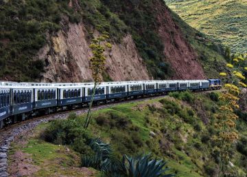 El tren es el único medio de acceso a Machu Picchu. Peru Rail, Belmond Hiram Bingham e Inca Rail ofrecen trayectos hasta Aguas Calientes desde el Valle Sagrado y Cuzco.