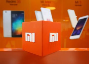 Logo de Xiaomi en su oficina de Bengaluru (India).