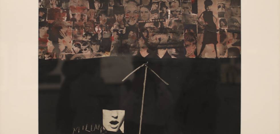 Obra sin título de Manolo Millares.