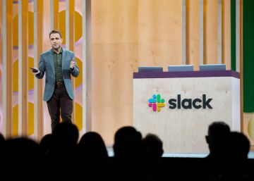 Stewart Butterfield, CEO de Slack, en una conferencia en abril.