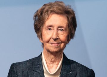 La científica española Margarita Salas durante la ceremonia de entrega de los galardones en Viena.