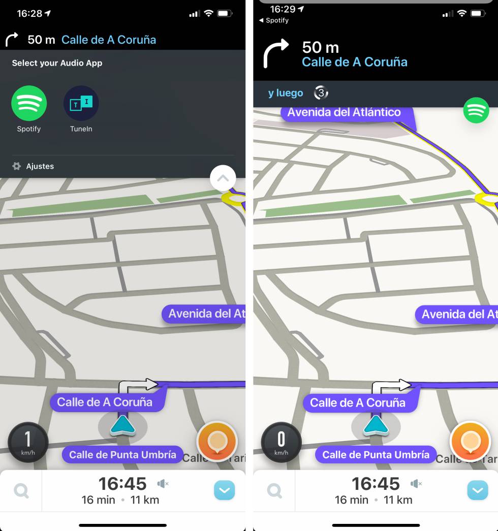 Cómo escuchar música en Spotify cuando usas el GPS con Waze