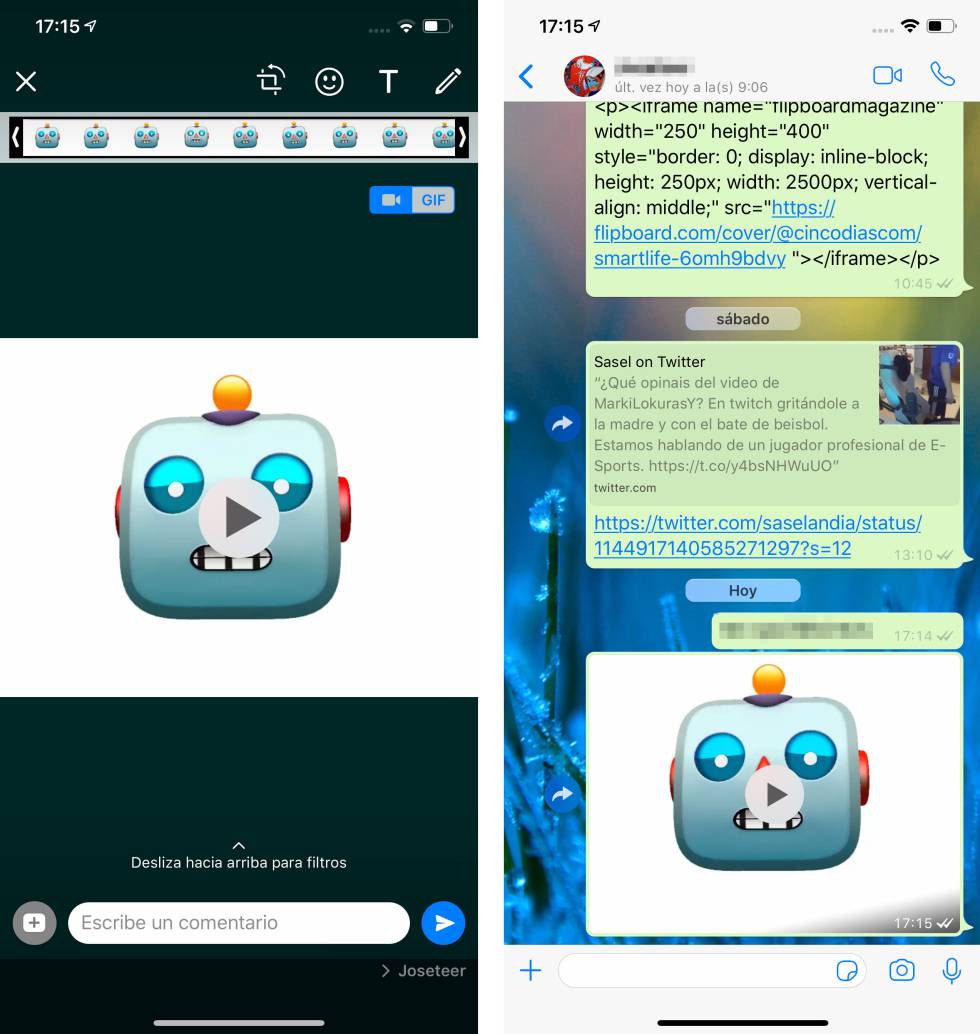 Así puedes enviar Animojis de tu iPhone a través de WhatsApp