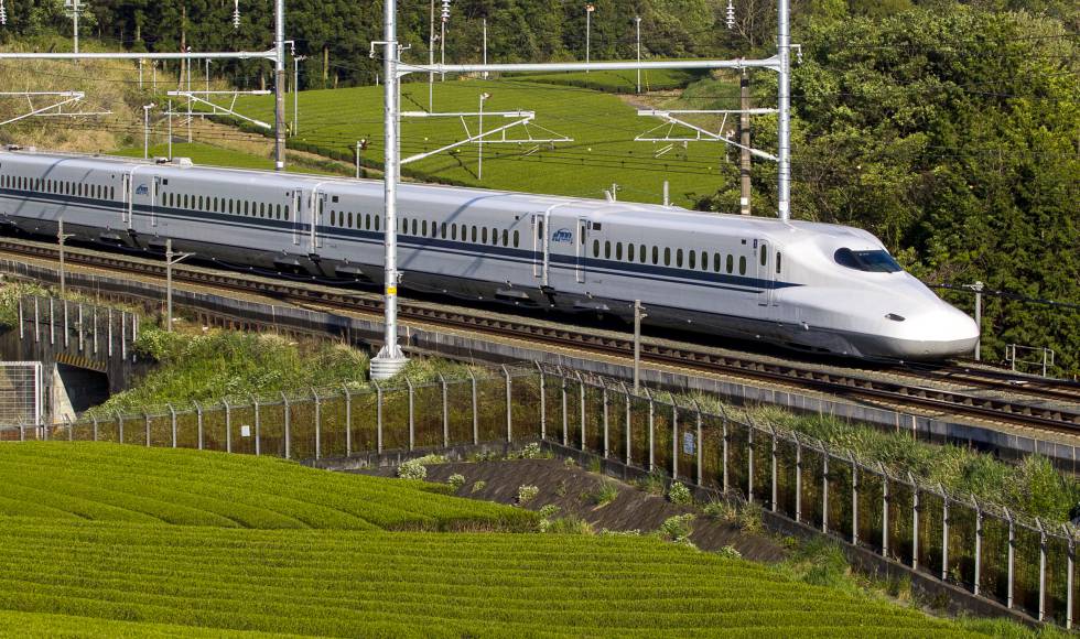 El tren de alta velocidad Shinkansen, fabricado en Japón, que rodará en la línea de Texas (EE UU).