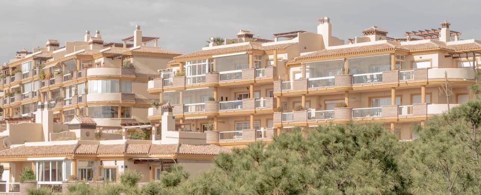 Una urbanización en Míjas (Málaga) en la Costa del Sol.