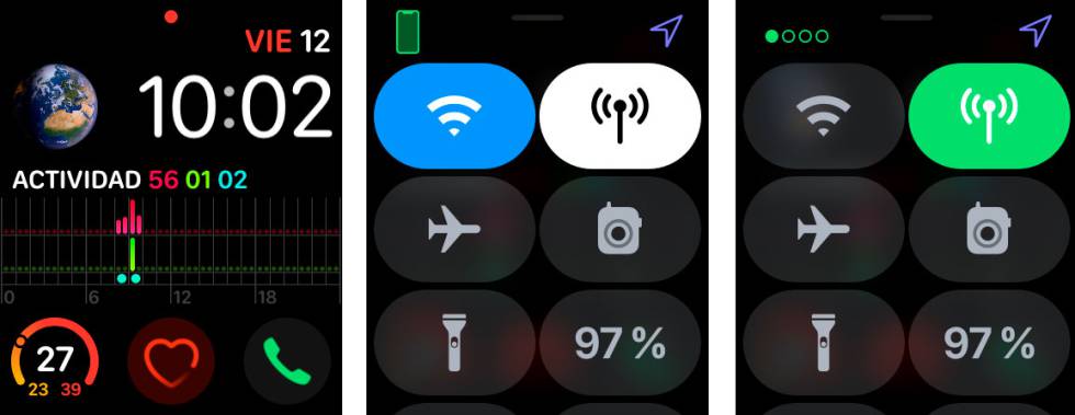 Cómo saber si tu Apple Watch está conectado al iPhone o a la red 4G