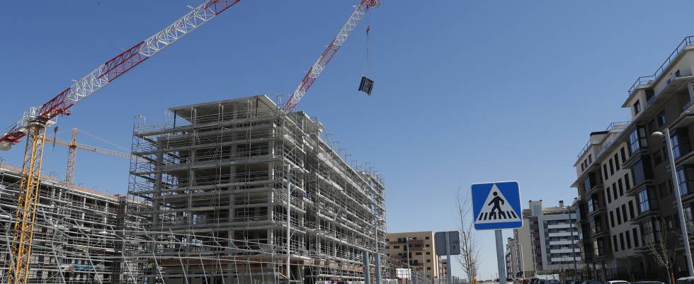 Viviendas en construcción en El Cañaveral.
