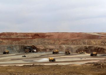Yacimientos de cobre en Mongolia.