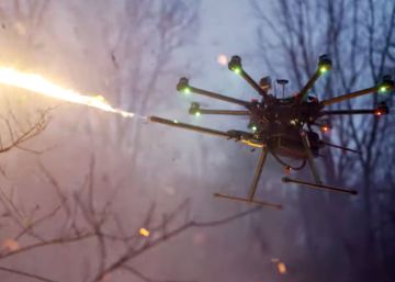 Un lanzallamas para drones a buen precio, ¿qué podría salir mal?