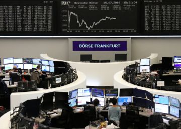 La bolsa alemana en Fráncfort