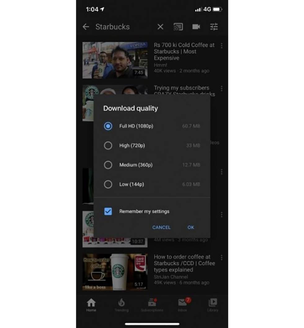 Descargas en YouTube a 1080p.