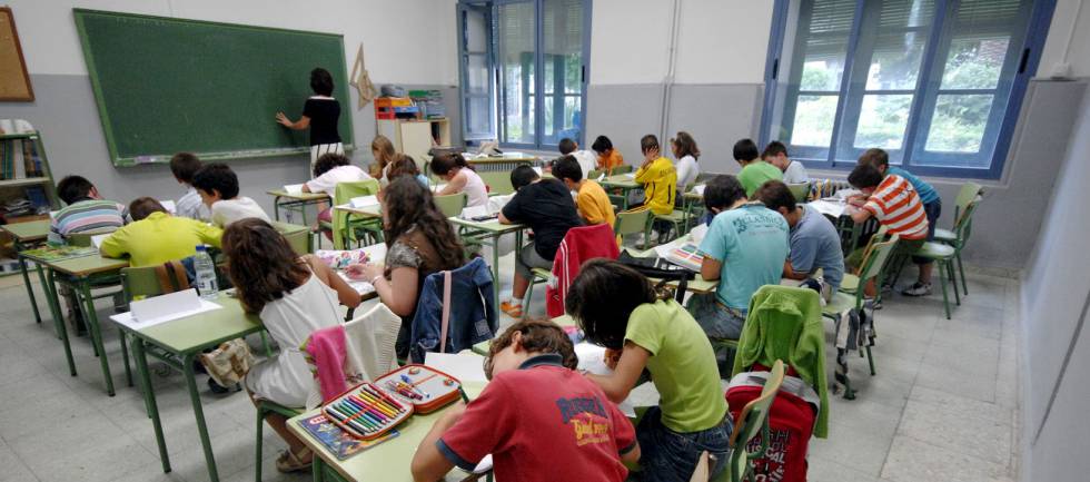 Imagen de una clase de 4º de Primaria