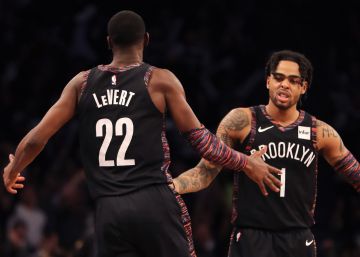 Jugadores del equipo Brooklyn Nets, adquirido por Joseph Tsai, cofundador de Alibaba.