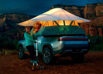 ¿Te gusta el camping? Esta pickup eléctrica con tienda de campaña te volverá loco