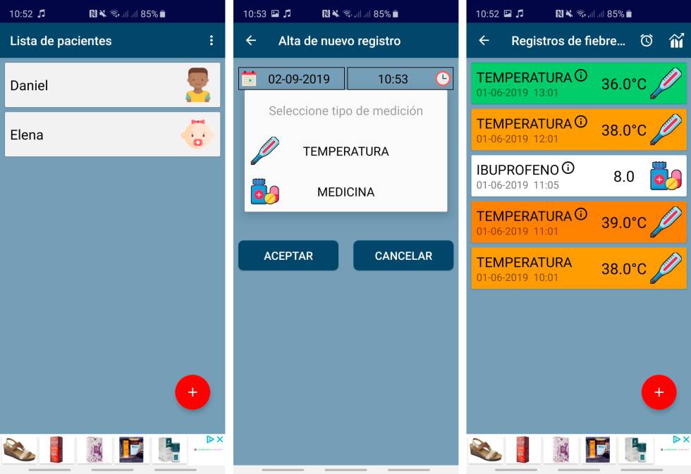 Fever Control para Android.