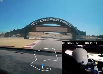 Tesla Model S: así batió el récord de velocidad en Laguna Seca (vídeo)