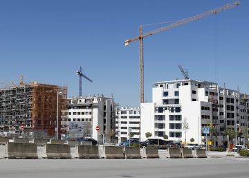 Construcción de viviendas en El Cañaveral, en Madrid.