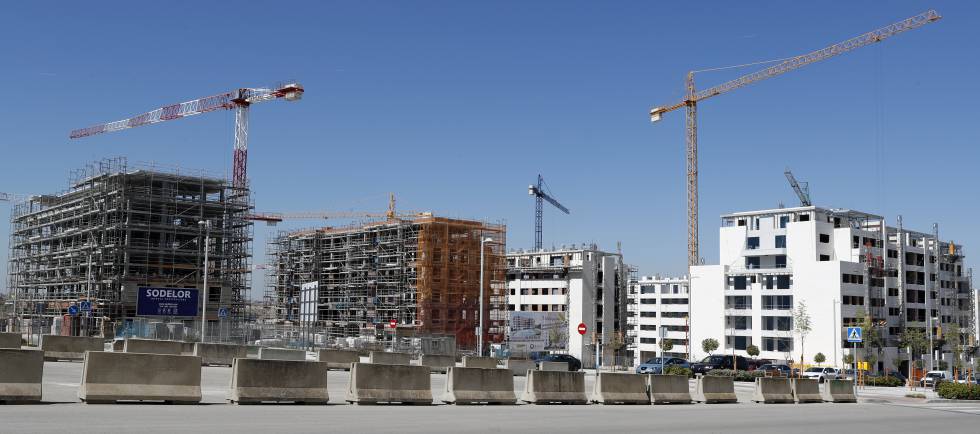 Construcción de viviendas en El Cañaveral, en Madrid.