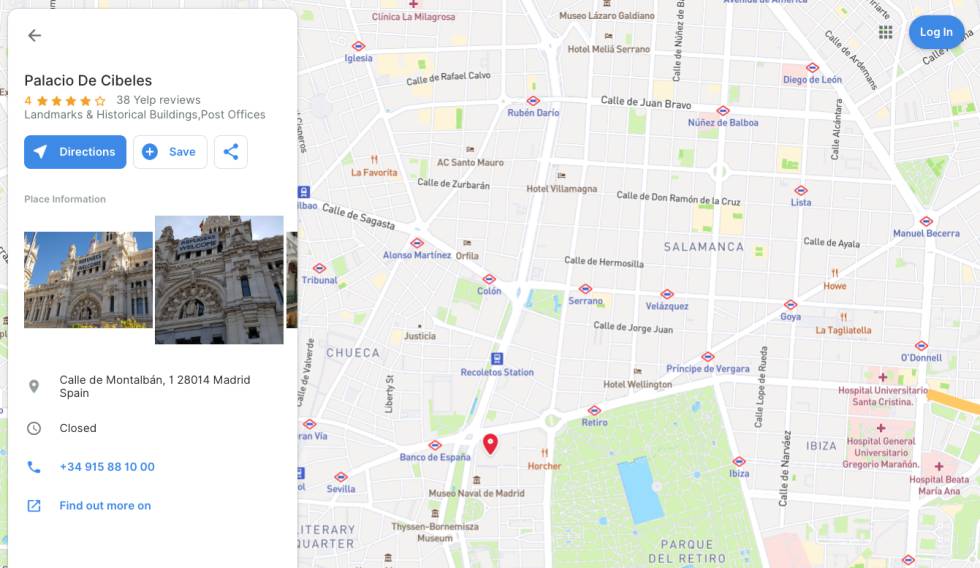 Área de Madrid en Arcane Maps.