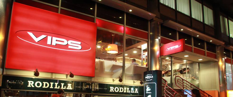 Un restaurante Vips en la calle Serrano de Madrid.