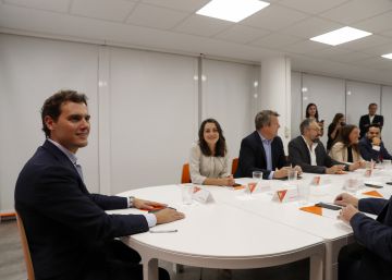 Albert Rivera, durante la ejecutiva de Ciudadanos.