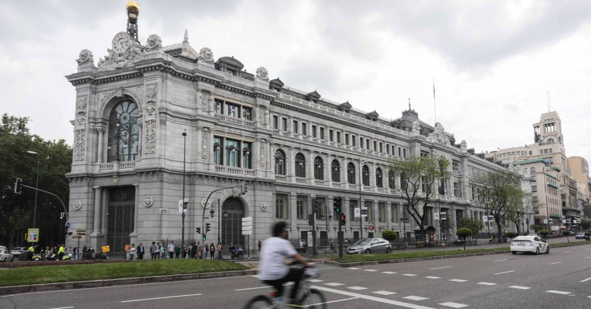 Fachada del Banco de España, en Madrid.