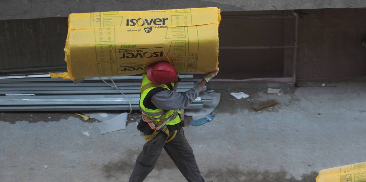 Un trabajador de la construcción