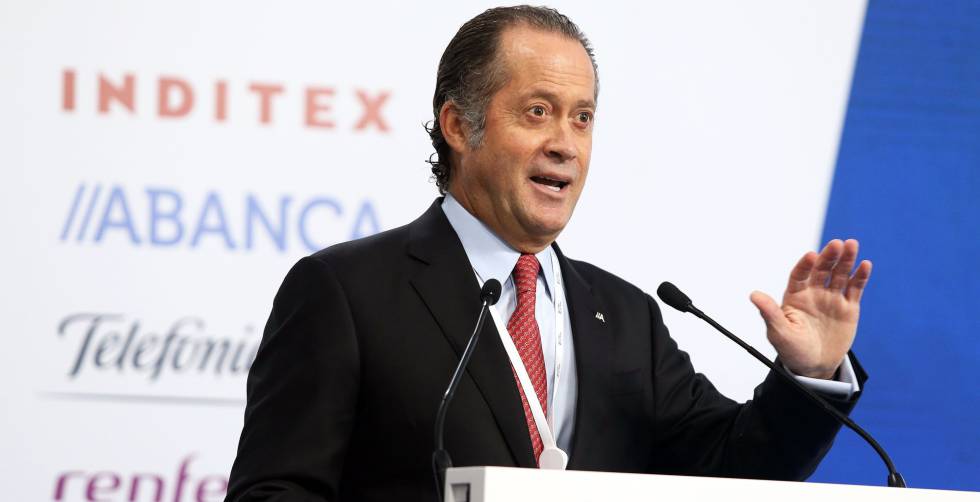 El presidente de Abanca, Juan Carlos Escotet, en el I Foro La Toja Vínculo Atlántico.