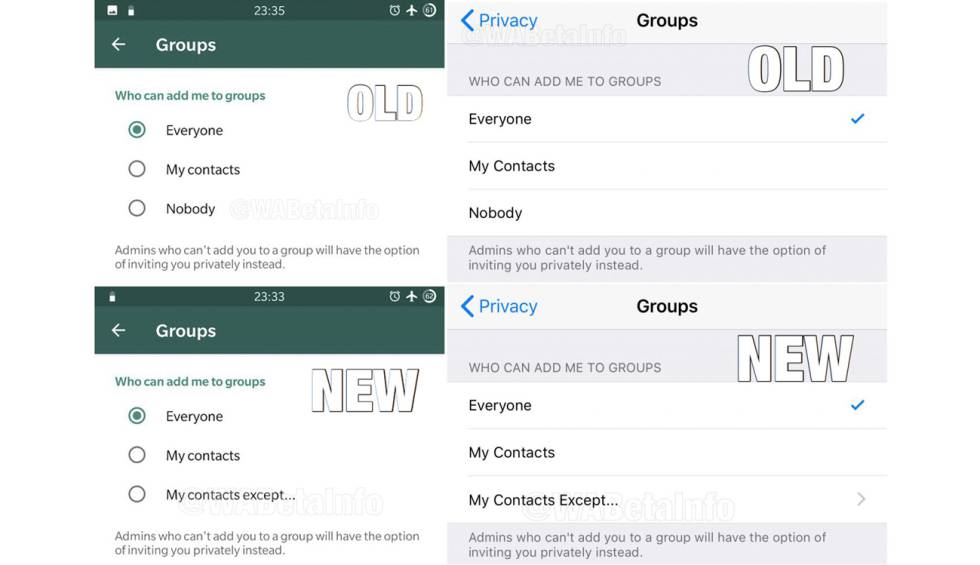 Podremos evitar que nos añadan a grupos de WhatsApp creando una "lista negra"
