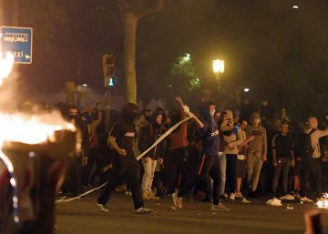 Manifestantes en Barcelona contra la sentencia del 'procés'.