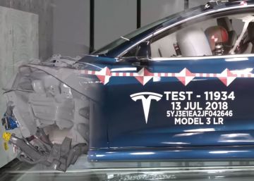 Cómo prepara Tesla los 'crash test' de sus Model 3 (vídeo)