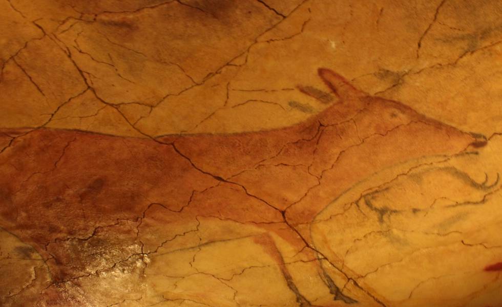 Escena de la cueva de Altamira.