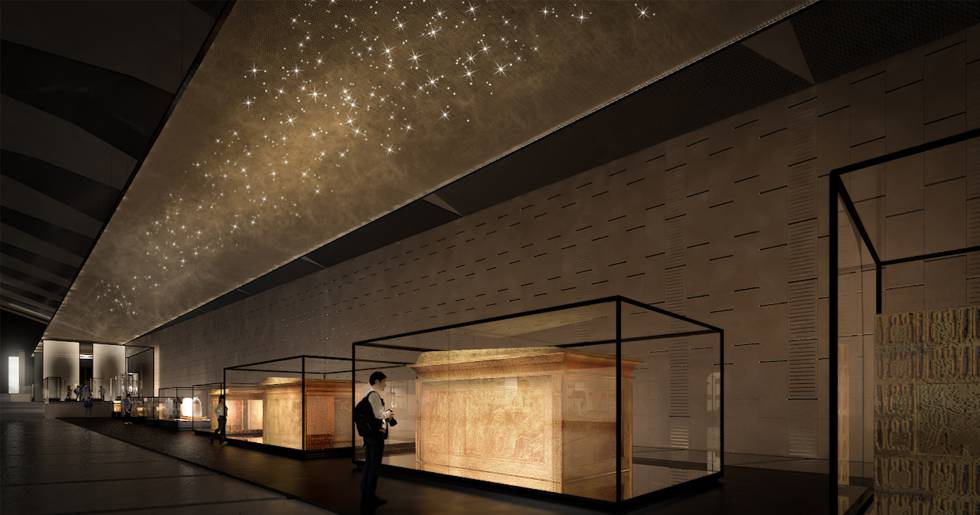 Rehabilitación técnica del Gran Museo de Egipto por Acciona, que finalizará en 2020.