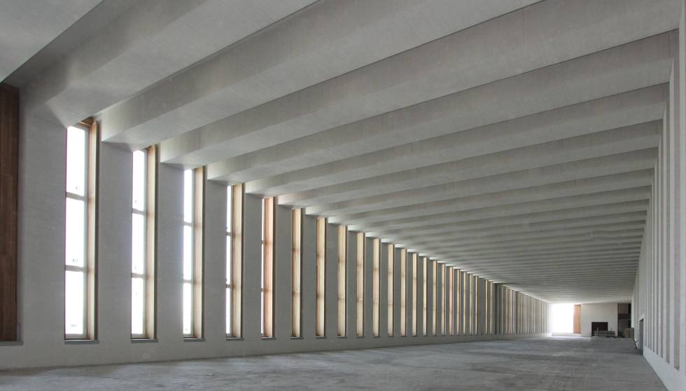 Sala interior del Museo de las Colecciones Reales de Madrid (aún sin concluir), construido por FCC.