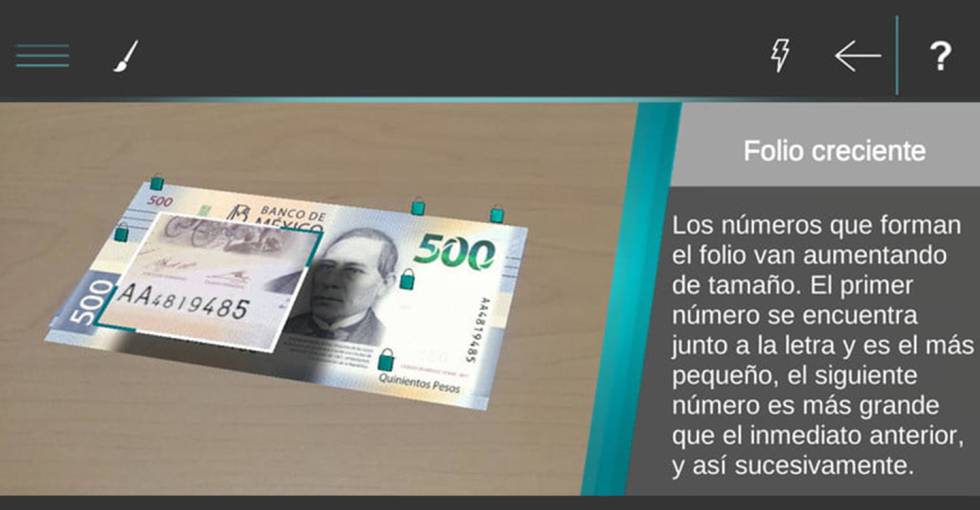La realidad aumentada se integra en los billetes