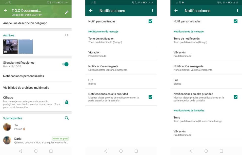 Cómo distinguir las notificaciones para mensajes, llamadas y videollamadas en WhatsApp