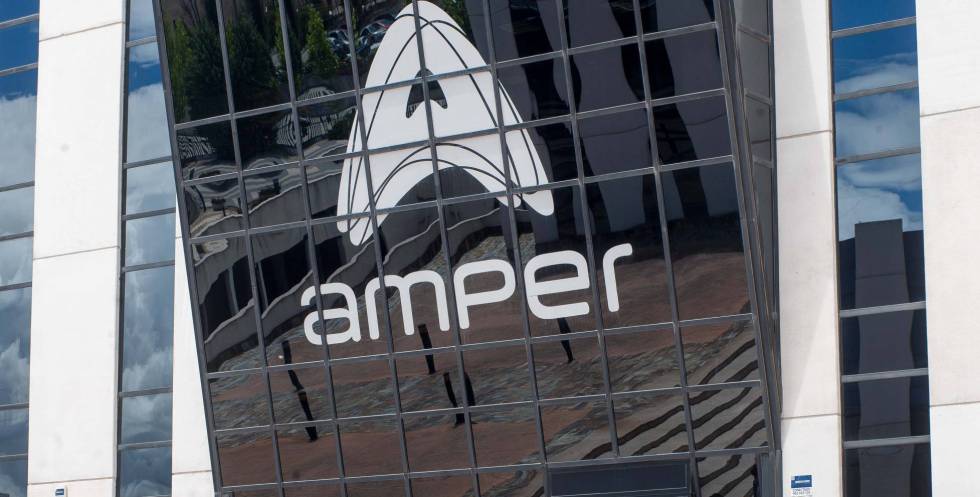 Logotipo del grupo Amper.