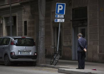 Plaza para personas con discapacidad en Barcelona.