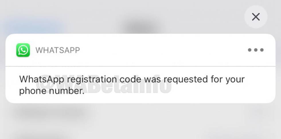 Petición de código de WhatsApp.
